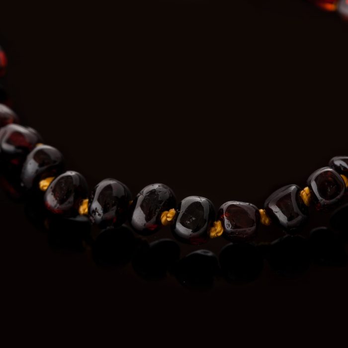 Amber Baby Teething Necklace - Standard Baroque Beads BN015 - Image 2