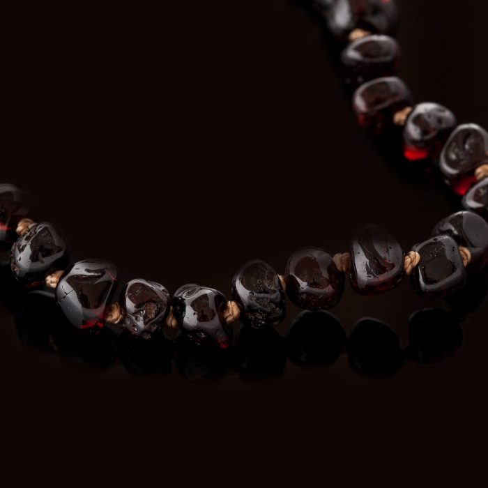 Amber Baby Teething Necklace - Standard Baroque Beads BN014 - Image 2