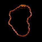 Amber Baby Teething Necklace - Olive Shape Beads BN013