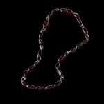 Amber Baby Teething Necklace - Olive Shape Beads BN008