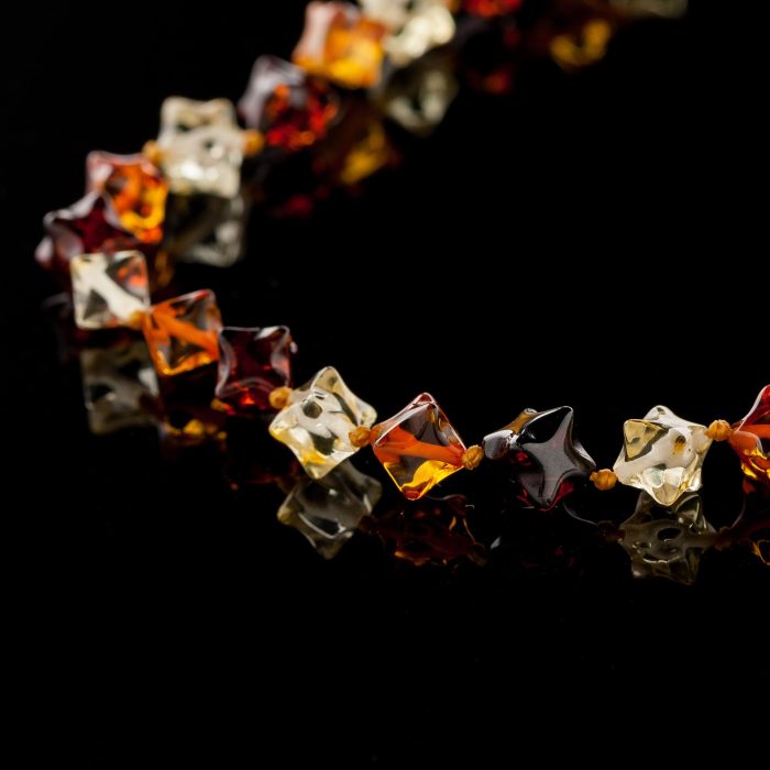 DS_1001-min Amber Necklace - Hedgehog Cubic Beads HEDGN007 - Image 6