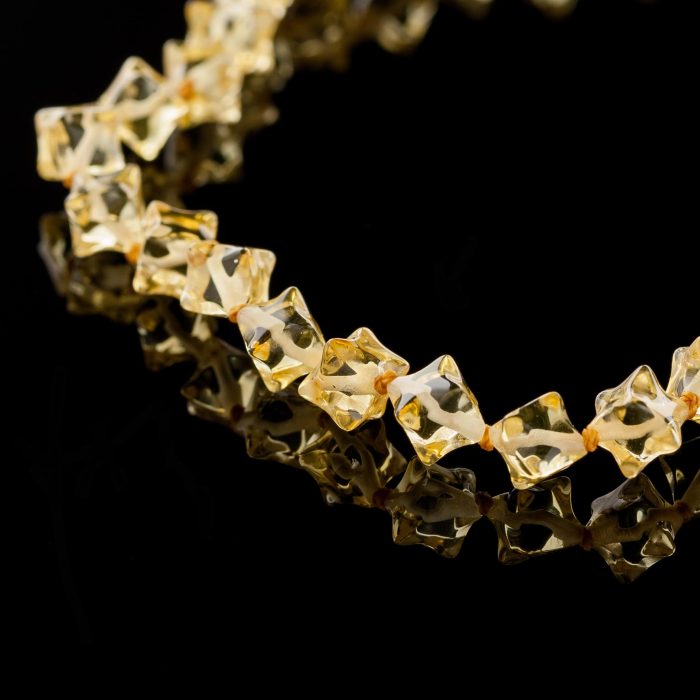 Amber Necklace - Hedgehog Cubic Beads HEDGN001 - Image 5