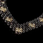 Amber Necklace - Braided V-Shape Faceted Beads MUN007 - Image 2