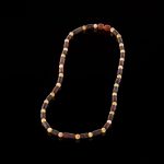 Amber Necklace - Matte Cylinder Beads CYLN007
