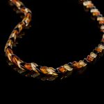 Amber Necklace - Snake Chain Beads SNAKE003 - Image 2