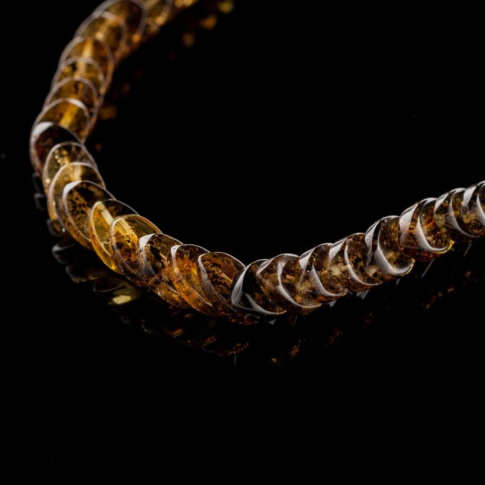 Amber Necklace - Snake Chain Beads SNAKE006 - Image 2