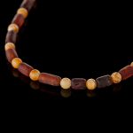 Amber Necklace - Matte Cylinder Beads CYLN003 - Image 2