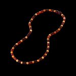 Amber Necklace - Matte Cylinder Beads CYLN003