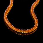 Amber Necklace - Faceted Rondelle Disc Beads DIN003 - Image 2