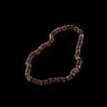 Amber Baby Teething Necklace - Matte Circle Tablet Shape Beads BN076