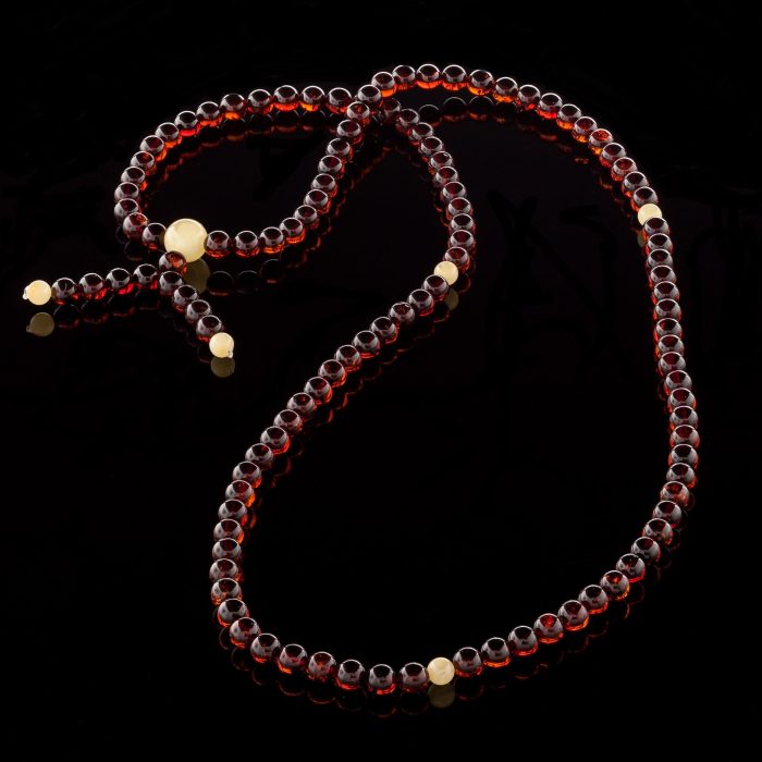 108 Amber Mala Prayer Beads BPB010 - Image 2