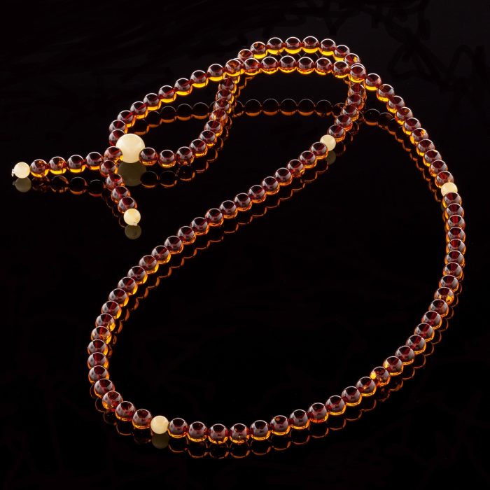 108 Amber Mala Prayer Beads BPB011 - Image 2