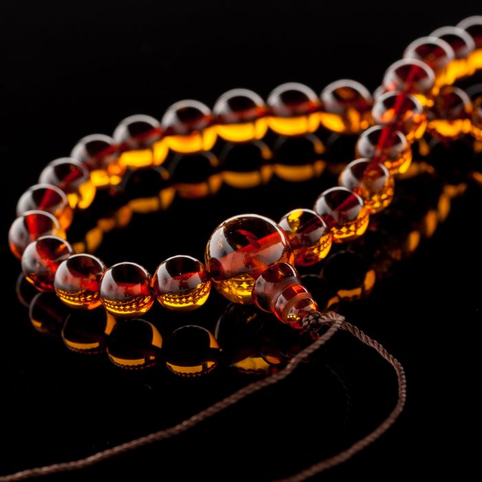 108 Amber Mala Prayer Beads BPB011 - Image 3