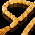 Islamic Muslim Tasbih Amber Prayer Beads - Round Beads IPB001-1 - Image 2