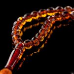 Islamic Muslim Tasbih Amber Prayer Beads - Faceted Round Beads IPB013 - Image 2