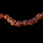 Amber Baby Teething Necklace - Matte Standard Baroque Beads BN059 - Image 2