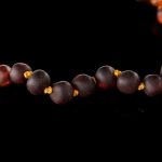 Amber Baby Teething Necklace - Matte Standard Baroque Beads BN062 - Image 2