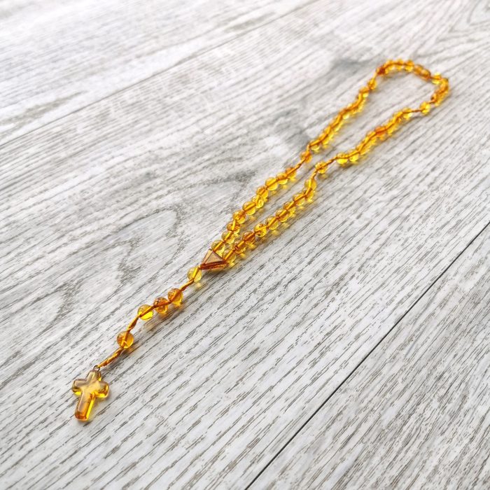 Christian Amber Rosaries - Round Beads ROS003 - Image 3