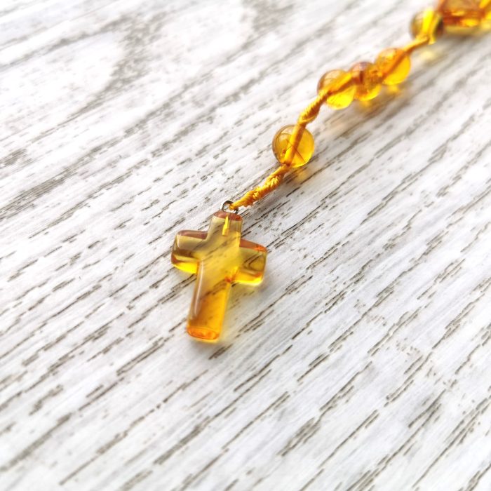 Christian Amber Rosaries - Round Beads ROS003 - Image 4