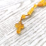 Christian Amber Rosaries - Matte Round Beads ROS004 - Image 4