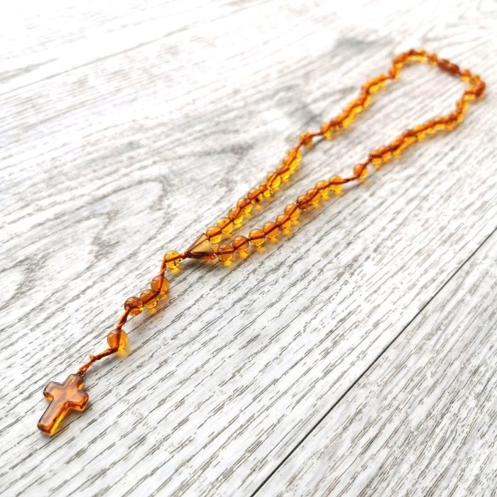 Christian Amber Rosaries - Round Beads ROS005 - Image 3
