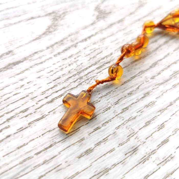 Christian Amber Rosaries - Round Beads ROS005 - Image 4