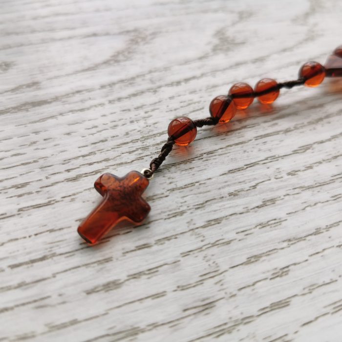 Christian Amber Rosaries - Round Beads ROS007 - Image 4