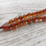 Christian Amber Rosaries - Matte Round Beads ROS008 - Image 5