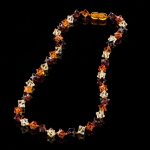 Amber Necklace - Hedgehog Cubic Beads HEDGN007 - Image 5