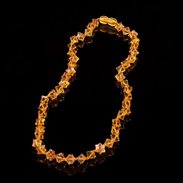 Amber Necklace - Hedgehog Cubic Beads HEDGN002 - Image 5