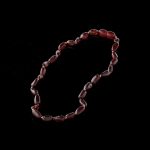 Amber Baby Teething Necklace - Matte Olive Shape Beads BN068