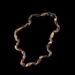 Amber Baby Teething Necklace - Matte Olive Shape Beads BN069