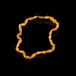 Amber Baby Teething Necklace - Matte Olive Shape Beads BN065