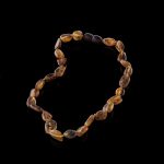 Amber Baby Teething Necklace - Matte Flat Shape Beads BN053