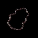 Amber Baby Teething Necklace - Matte Flat Shape Beads BN052