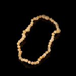 Amber Baby Teething Necklace - Matte Standard Baroque Beads BN056