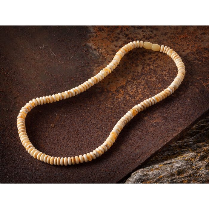 Untitled design (18)-min Amber Necklace - Rondelle Disc Beads DIN001 - Image 4