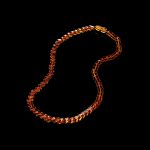 Amber Necklace - Snake Chain Beads SNAKE009