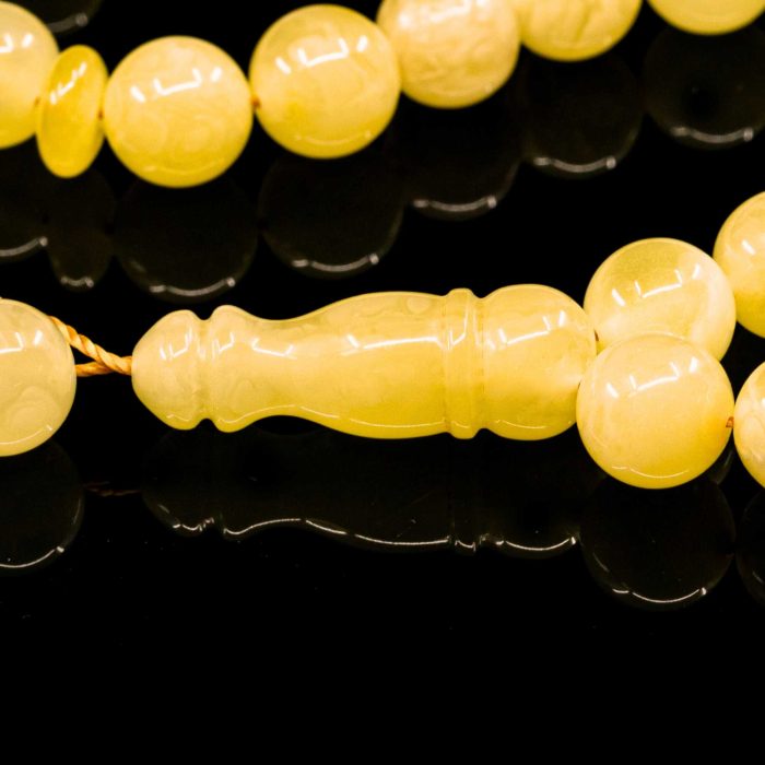 Islamic Muslim Tasbih Amber Prayer Beads - Round Beads IPB001 - Image 3