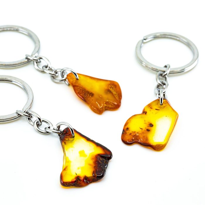 Keychains - Flat Cut Amber Pieces GIFT001 - Image 2