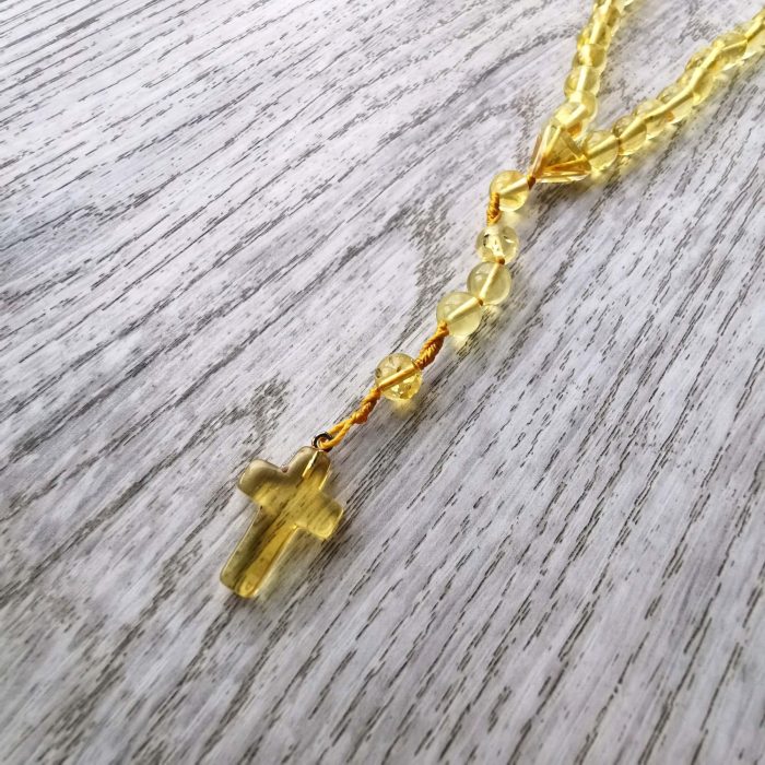 Christian Amber Rosaries - Round Beads ROS001 - Image 6