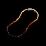 Amber Necklace - Snake Chain Beads SNAKE002