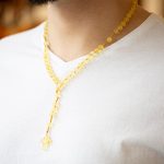 Christian Amber Rosaries - Matte Round Beads ROS002