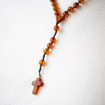 Christian Amber Rosaries - Matte Round Beads ROS008 - Image 2