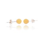 Amber Earrings Studs - 925 Sterling Silver EAR005