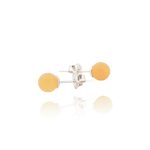 Amber Earrings Studs - 925 Sterling Silver EAR005 - Image 2