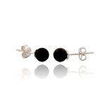 Amber Earrings Studs - 925 Sterling Silver EAR006