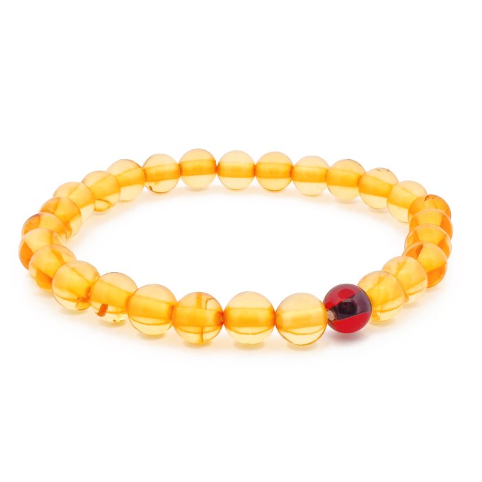 Amber Bracelet - Round Beads BRA012 - Image 2