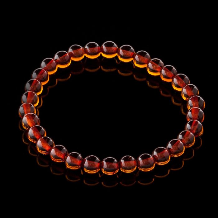 DS_0142 Amber Bracelet - Round Beads BRA009 - Image 3