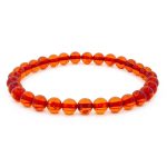Amber Bracelet - Round Beads BRA009